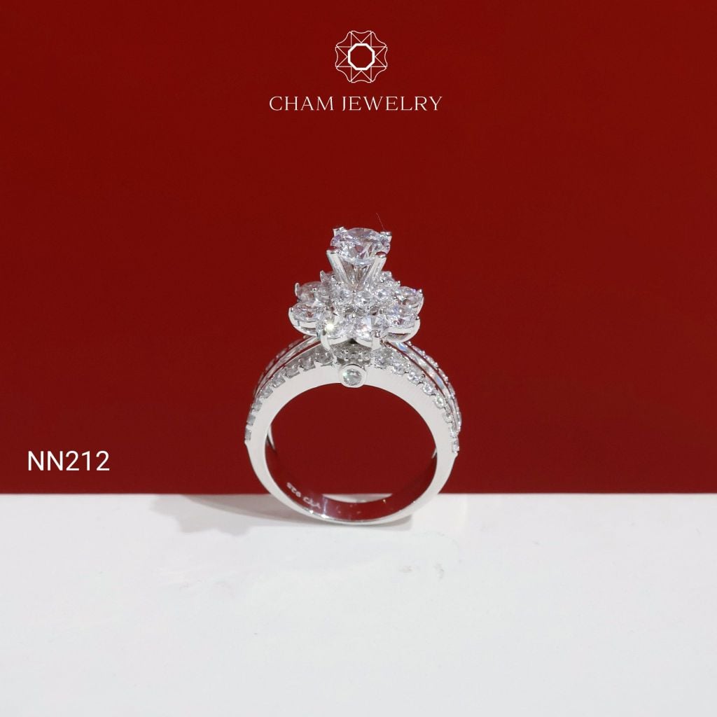 Nhẫn CHAM JEWELRY NN212, Chủ 5.5mm ( Barcode TNN1848).