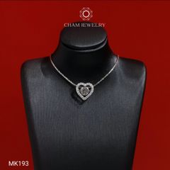 Mặt Dây Chuyền MK193 CHAM JEWELRY, Mặt Xỏ Kiểu Trái Tim (Barcode TMX440)