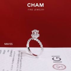 Nhẫn Nữ NNV55 Vàng 10k Chủ 5.4 Kim Cương Lab Grown Diamond