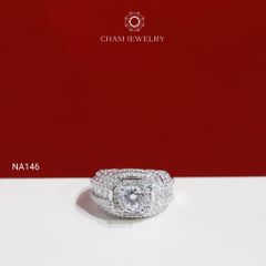 Nhẫn Nam NA146 CHAM JEWELRY, Chủ 7.2mm ( TNNA465 )