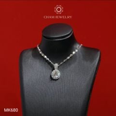 Mặt Dây Chuyền MK680 CHAM JEWELRY, Xoàn Tròn Chủ 6.0mm (Barcode TMX362).
