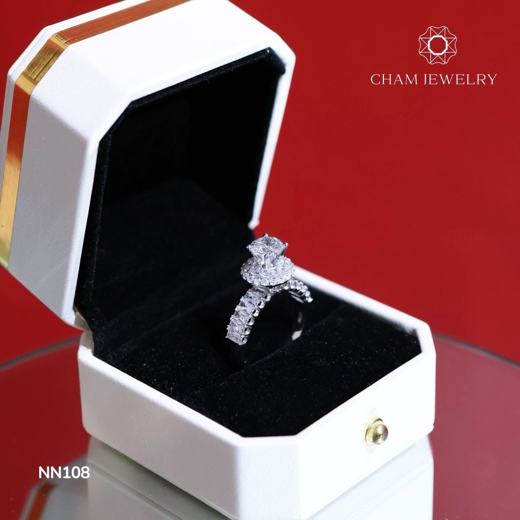 Nhẫn CHAM JEWELRY NN108, Chủ 7.0mm ( Barcode TNN455 ).