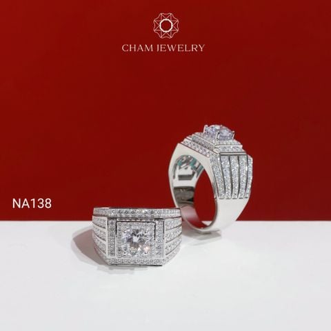 Nhẫn Nam NA138 CHAM JEWELRY, Chủ 7.0mm (Barcode PNH06).
