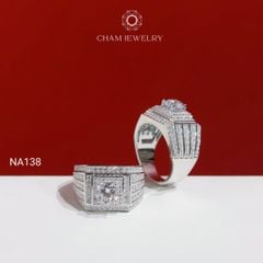 Nhẫn Nam NA138 CHAM JEWELRY, Chủ 7.0mm (Barcode PNH06).