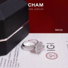 Nhẫn Nữ NNV53 Vàng 10k Chủ 5.4 Kim Cương Lab Grown Diamond