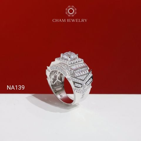 Nhẫn Nam NA139 CHAM JEWELRY, Chủ 7.5mm (Barcode PNH11).