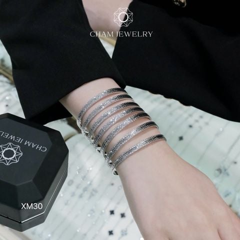 Vòng Tay XM30 CHAM JEWELRY, Bản 4.5mm (Barcode TXC114).