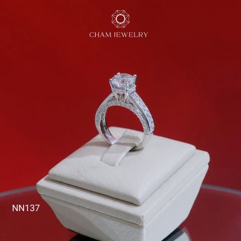 Nhẫn NN137 CHAM JEWELRY, Chủ 7.5mm (Barcode TNN386).