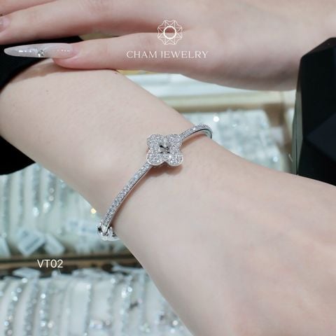 Vòng Tay CHAM JEWELRY VT02, Vòng 4 Lá (Barcode C3DV102).