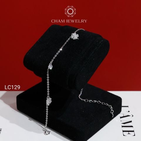 Lắc Chân LC129 CHAM JEWELRY, Lắc Chân Kiểu Charm Cỏ 4 Lá ( NLC349(P14) )