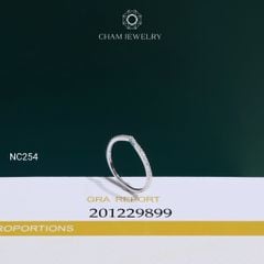 Nhẫn NC254 CHAM JEWELRY, Nhẫn Full Đá Moissanite (Barcode OCNN106)