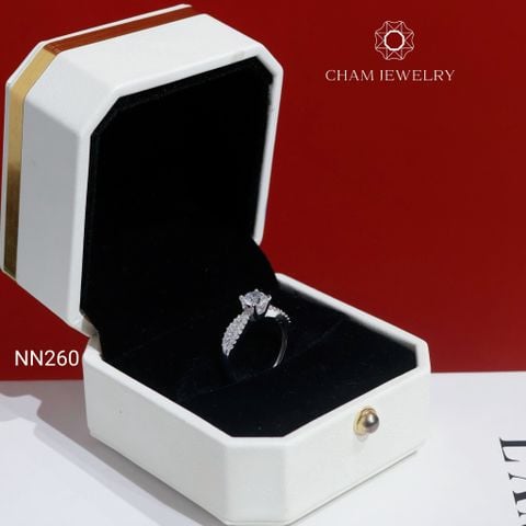 Nhẫn NN260 CHAM JEWELRY, Chủ 5.5mm( Barcode TNN195).