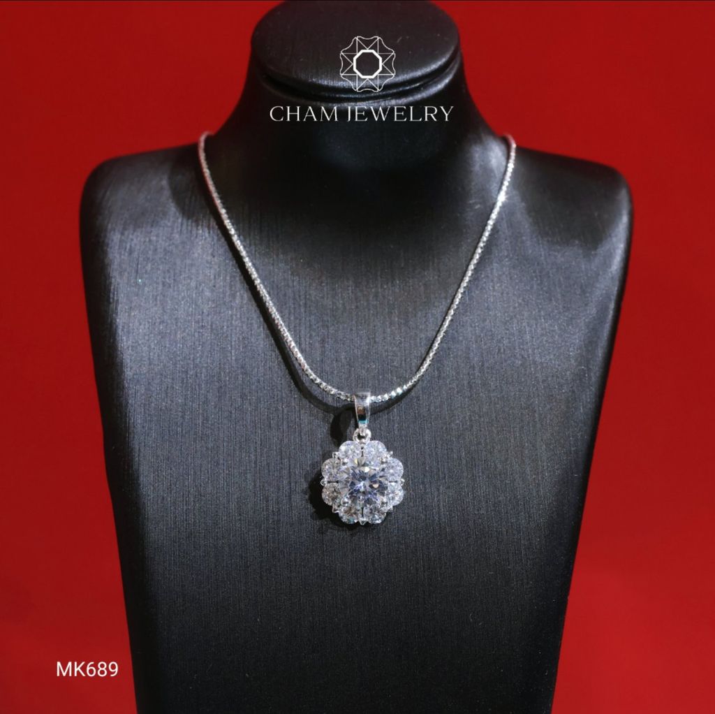 Mặt Dây Chuyền MK689 CHAM JEWELRY,Chủ 6.5mm (Barcode C3DM13).