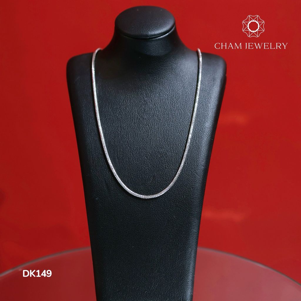 Dây Chuyền DK149 CHAM JEWELRY, Dây Mì Kim Cương Bản 1.5mm ( Barcode TDY258 - TDY202 ).