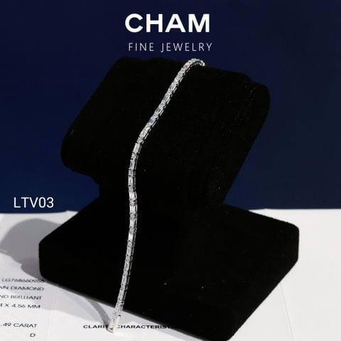 Lắc Tay LTV03 Vàng 10k Kim cương Lab-grown (Barcode LT26)