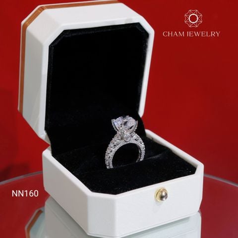 Nhẫn NN160 CHAM JEWELRY, Chủ 10.0mm (Barcode TNN1470).