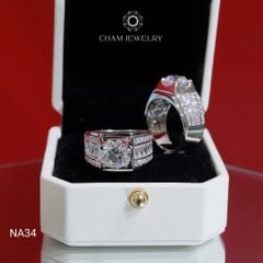 Nhẫn Nam NA34 CHAM JEWELRY, Chủ 9.0mm (Barcode TNNA444)