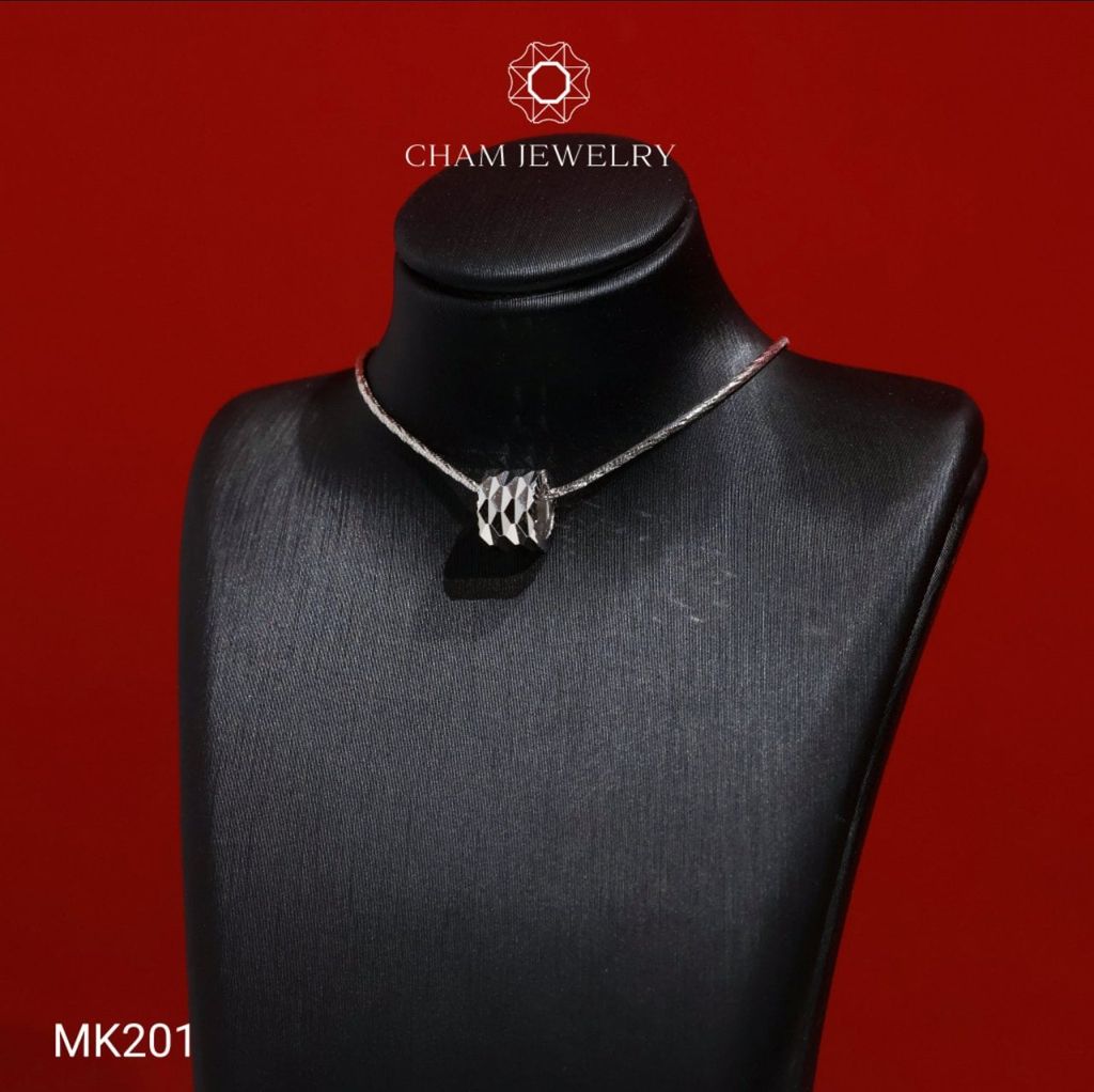 Mặt Dây Chuyền MK201 CHAM JEWELRY, Mặt Xỏ Chạm Máy (Barcode TCH1032).