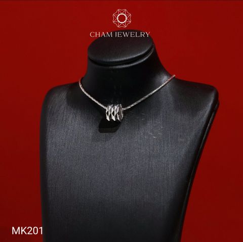Mặt Dây Chuyền MK201 CHAM JEWELRY, Mặt Xỏ Chạm Máy (Barcode TCH1032).