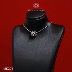Mặt Dây Chuyền MK201 CHAM JEWELRY, Mặt Xỏ Chạm Máy (Barcode TCH1032).