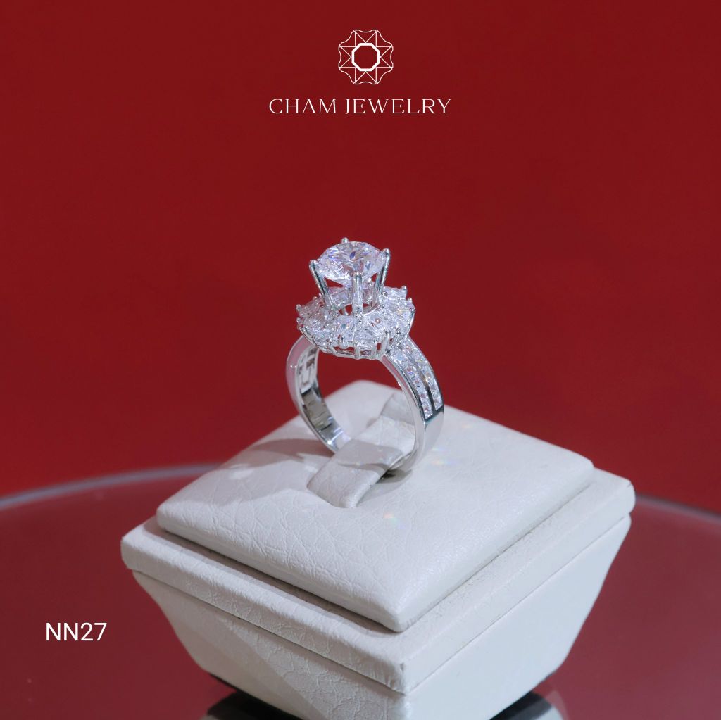 Nhẫn  NN27 CHAM JEWELRY. Chủ 7.5mm