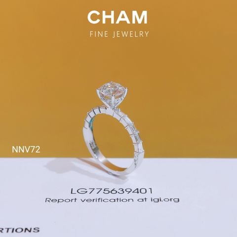Nhẫn Nữ NNV72 Vàng 10k Chủ 6.3 Kim Cương Lab Grown Diamond