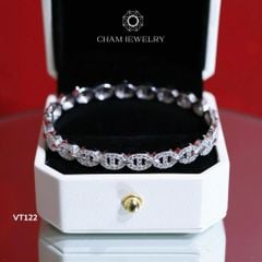 Vòng Tay CHAM JEWELRY VT122, Vòng Kiểu Bản 6.0mm (Barcode CV7454)