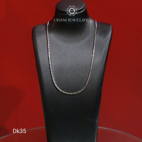 Dây Chuyền DK35 CHAM JEWELRY, Dây Mì Giác Cạnh, Bản 1.1mm (Barcode TDBC868)