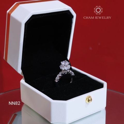Nhẫn NN82 CHAM JEWELRY, Chủ 6.0mm (Barcode TNN1685)