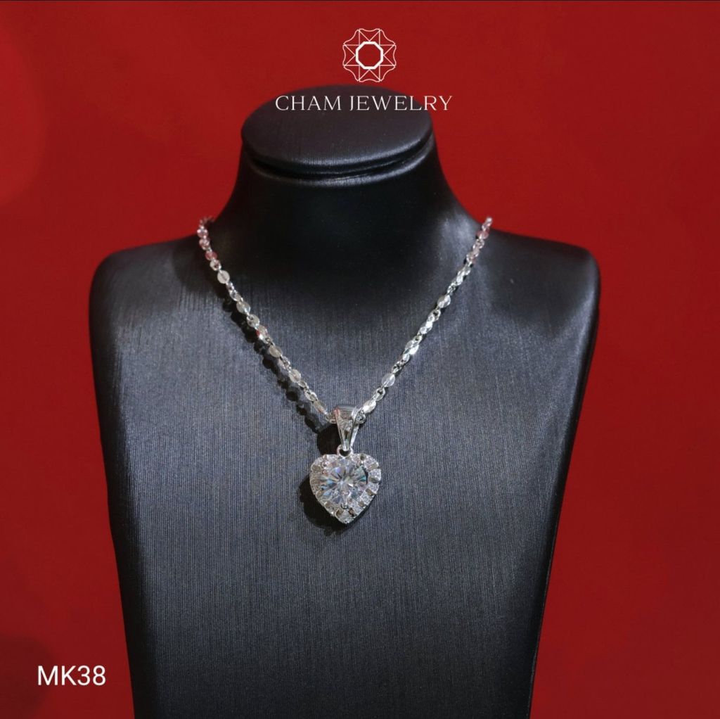 Mặt Dây Chuyền MK38 CHAM JEWELRY, Mặt Trái Tim, Chủ 6.5mm