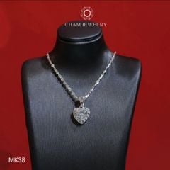 Mặt Dây Chuyền MK38 CHAM JEWELRY, Mặt Trái Tim, Chủ 6.5mm