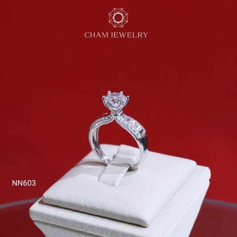 Nhẫn NN603 CHAM JEWELRY, Chủ 6.5mm (Barcode CATIN1617)