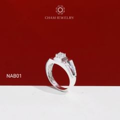 Nhẫn Bé Trai NAB01 CHAM JEWELRY, Chủ 5.0mm ( TNET188- C-NB112)