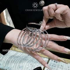 Vòng Tay CHAM JEWELRY XM03, Bản 4.0mm (Barcode TXC113)
