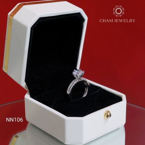 Nhẫn CHAM JEWELRY NN106, Chủ 6 Chấu 7.5mm (Barcode TNN1734)