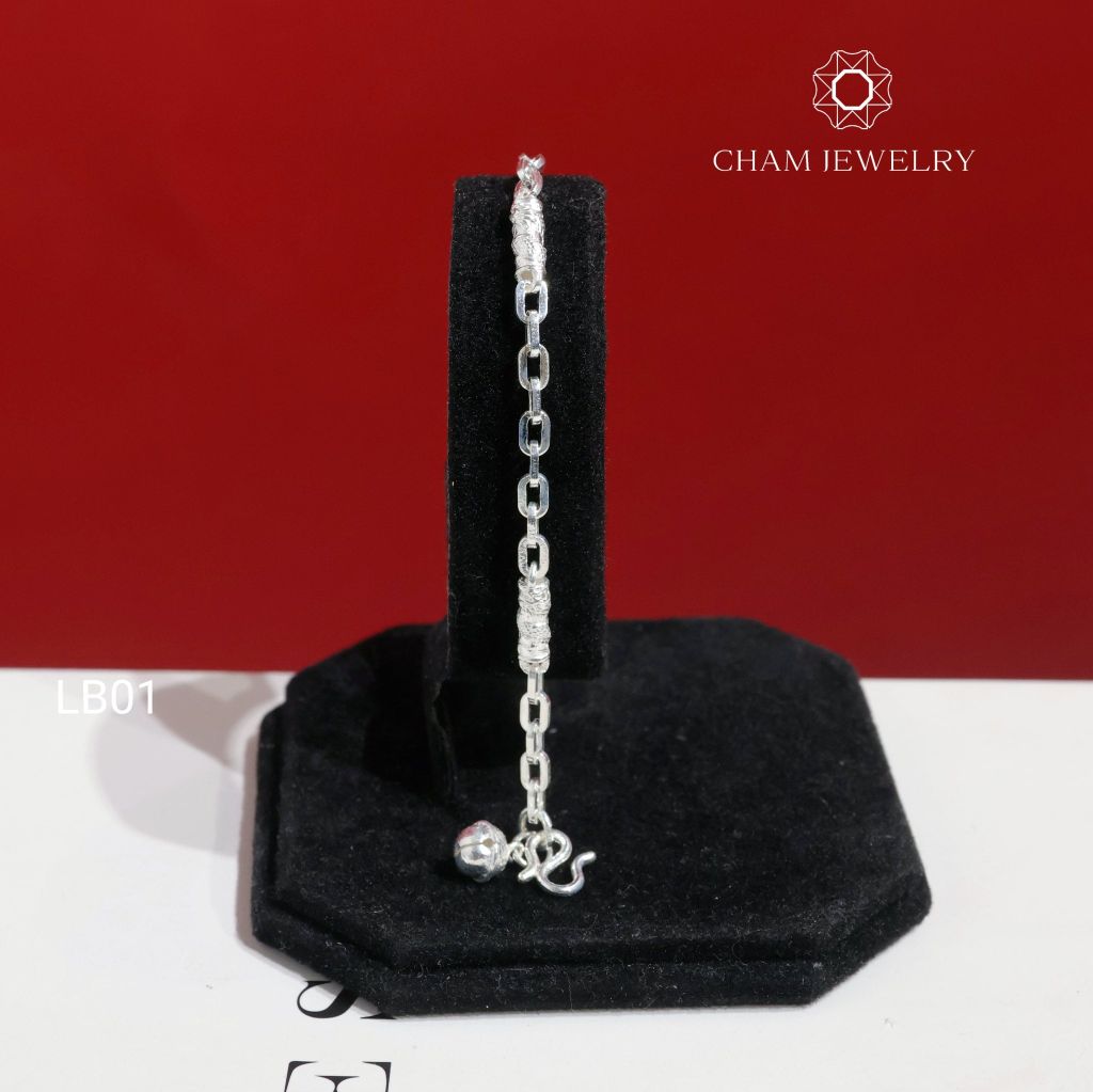 Lắc Tay Bé LB01 CHAM JEWELRY, Lắc Tay Xích Charm Chuông (Barcode TLBC623)
