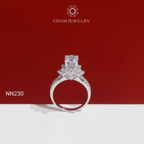 Nhẫn NN230 CHAM JEWELRY, Chủ 6.5mm( Barcode TNN1898).