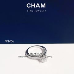 Nhẫn Nữ NNV66 Vàng 10k Chủ 6.3mm Kim Cương Lab Grown Diamond (Barcode DNU02)