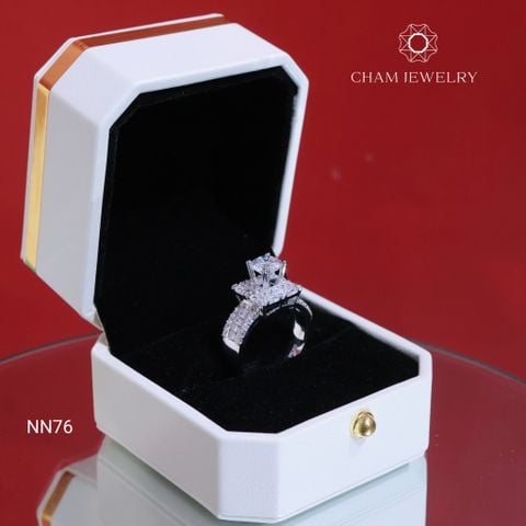 Nhẫn NN76 CHAM JEWELRY, Chủ 7.0mm Barcode (TNN1677)