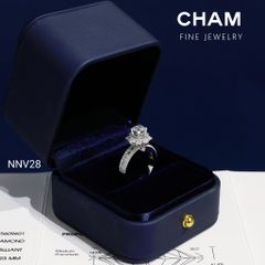 Nhẫn Nữ NNV28 Vàng 10k Chủ 5.4mm Kim Cương Lab Grown Diamond