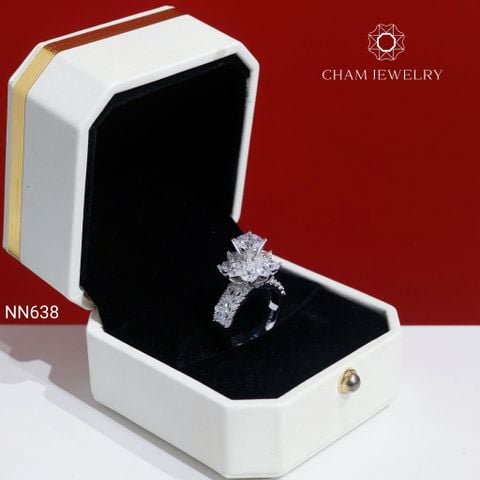 Nhẫn NN638 CHAM JEWELRY, Chủ 6.5mm ( TNN1954)