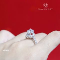 Nhẫn NN569 CHAM JEWELRY, Viên Chủ 7.0mm (Barcode TNN1553)