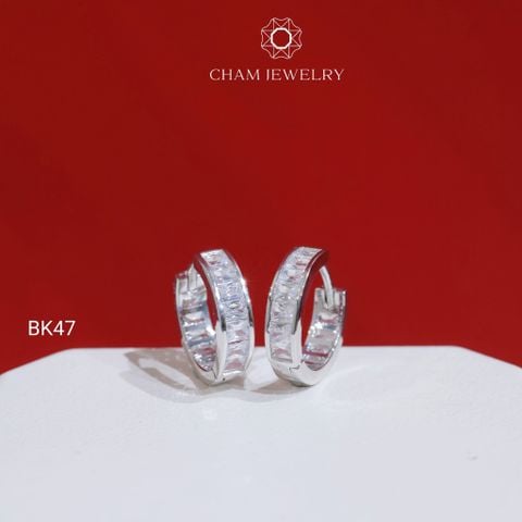 Hoa Tai BK47 CHAM JEWELRY  (Barcode TBK112).