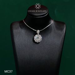 Mặt Dây Chuyền MC37 CHAM JEWELRY , Chủ 6.0mm Moissanite C&C (C-OCM19)