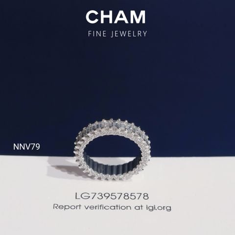 Nhẫn Nữ NNV79 Vàng 10k Kim Cương Lab Grown Diamond (Barcode DNU07)