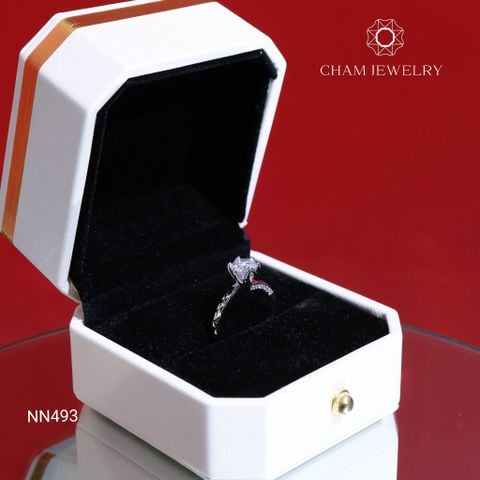 Nhẫn Nữ NN493 CHAM JEWELRY, Chủ 6.0mm (Barcode TNN1288).