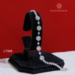 Lắc Tay LT368 CHAM JEWELRY , Lắc Đá Tròn Kết 4.0mm (Barcode KLT69).