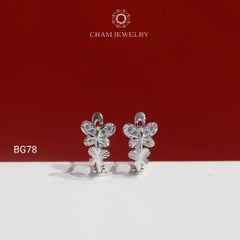 Hoa Tai BG78 CHAM JEWELRY, Hoa Tai Kiểu Bướm Đôi (Barcode TBG1129)
