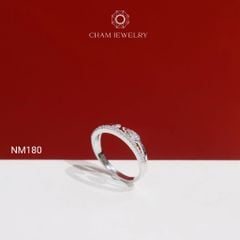 Nhẫn NM180 CHAM JEWELRY, Nhẫn Kiểu Chiếc Lá (Barcode TNT1000).