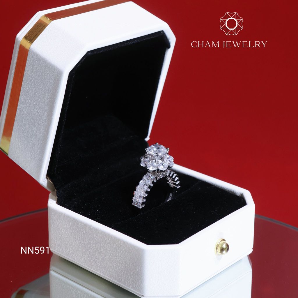 Nhẫn NN591 CHAM JEWELRY, Chủ 7.0mm (Barcode TNN1536)